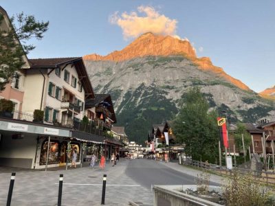 Grindelwald at sunset
