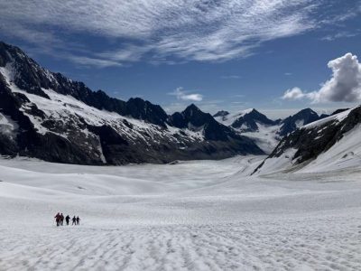 On the way to Finsteraarhorn hut